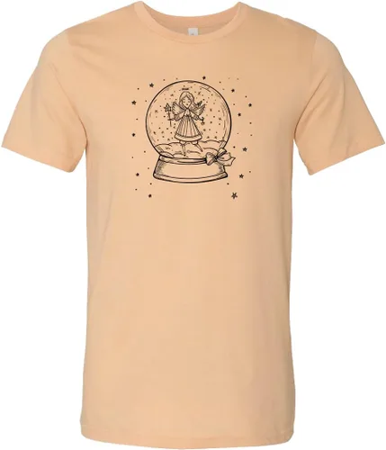 Vista 3 de Christmas Snow Globe T-Shirt, Christmas Party, Christmas Family Shirt, Christmas Snow Globe Angel Tee, Happy New Year