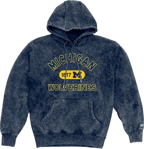 Vista 6 de Blue 84 NCAA - Sudadera con capucha unisex para adultos con licencia oficial de Mineral Wash