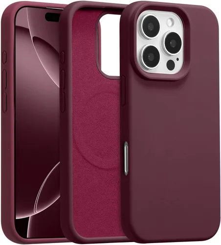 Vista 57 de Funda magnética de silicona para iPhone 13 Pro, color blanco antiguo [Compatible con Magsafe] [Forro de microfibra suave antiarañazos], funda