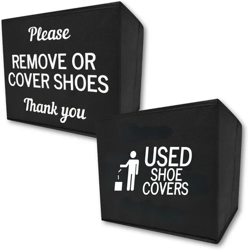 Vista 8 de Caja de RE Goods para cubrezapatos Caja desechable para botines de zapatos para listados de inmobiliarios y casas abiertas Por favor, cubra