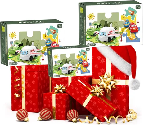 Vista 7 de Juego de 25 pistas de carreras para niños, rompecabezas de dinosaurio, rompecabezas de carreras, juego de pistas de carreras, juego de pistas