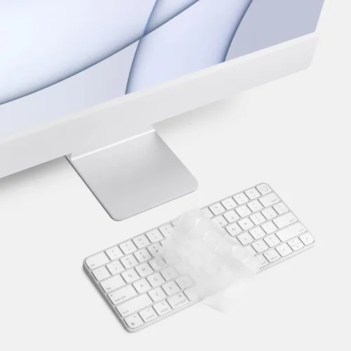 Vista 2 de GhostCover FlexType Premium Protector de teclado para escritura de alto rendimiento, compatible con teclado mágico 2021+ con Touch ID A3118 A3203