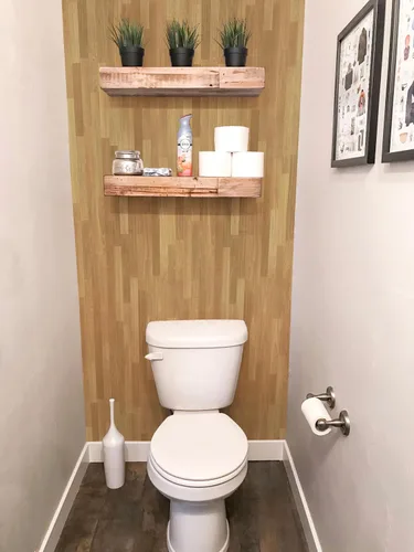 Vista 9 de Jeweluck Papel tapiz de madera para despegar y pegar, papel de contacto de madera para gabinetes, 15.7 x 118.1 pulgadas, papel tapiz de grano