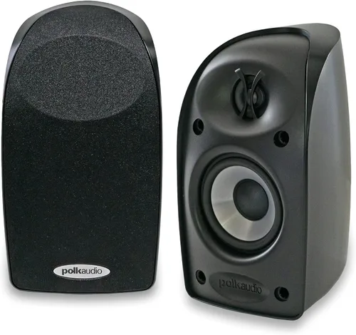 Vista 8 de Polk Audio Blackstone TL1 - Altavoz satelital (individual, negro) Tecnología PowerPort, acabado brillante Sonido compacto Empareja