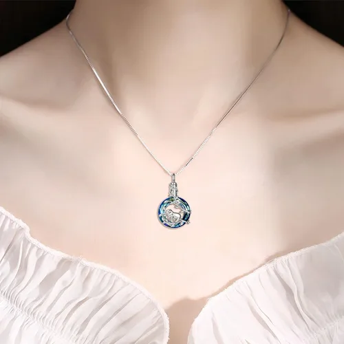 Vista 5 de POPKIMI Sloths Gifts for Women S925 Sterling Silver Sloth Pendant Necklace Memorial Jewelry Gifts Birthday Christmas