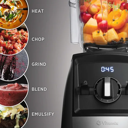 Vista 5 de Vitamix Licuadora de la serie A2300 Ascent, inteligente, de grado profesional, contenedor de bajo perfil de 64 oz, color blanco