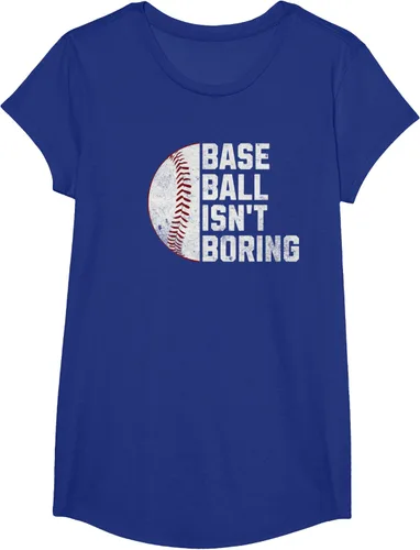 Vista 26 de Camiseta Baseball Isn't Boring, Negro