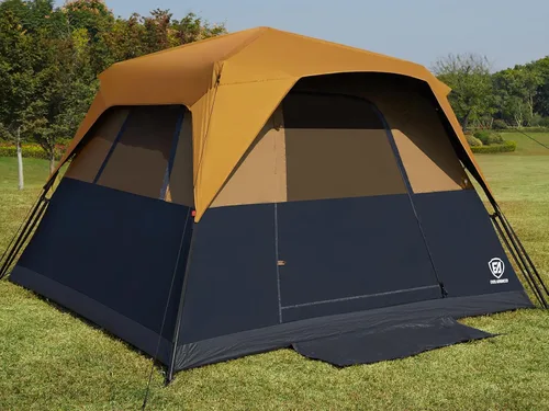 Vista 7 de EVER ADVANCED Tienda de campaña para 6 personas, diseño opaco, tienda de campaña instantánea para familia con lluvia, fácil instalación de los años