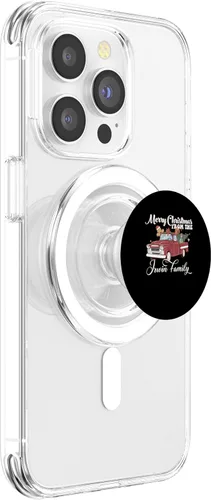 Vista 3 de Red Pick Up Truck Irwin Family Christmas Costume Matching PopSockets MagSafe PopGrip for iPhone