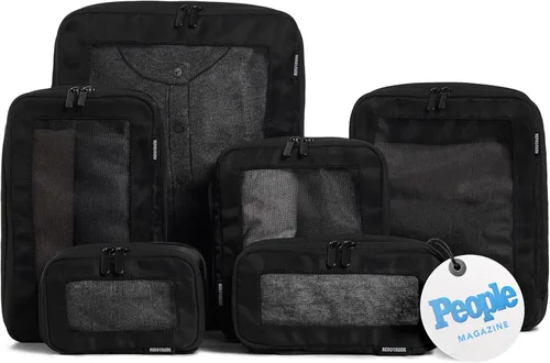 Vista 15 de Aerotrunk Cubos de embalaje de compresión para viajes, paquete de 2, beige