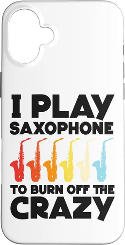 Vista 23 de iPhone 16 Saxofón I play saxofón para quemar el caso loco