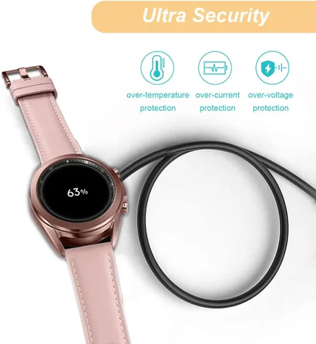 Vista 3 de Cargador para Samsung Galaxy Watch 4/4Classic/3/Active 2/Active, cable de carga USB de repuesto para Galaxy Watch 4 Classic/3/Active 2/Active