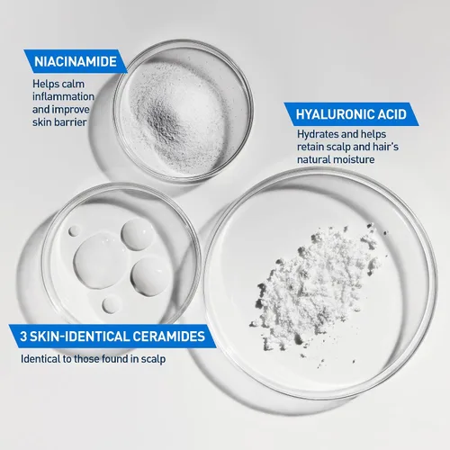 Vista 4 de CeraVe Champú Hidratante Suave, Con Ceramidas, Niacinamida y Ácido Hialurónico Para Cabello y Cuero Cabelludo Suaves y de Aspecto Saludable, Champú
