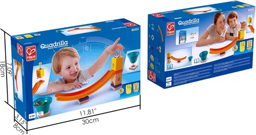 Vista 4 de Hape Quadrilla Mega Skatepark Marble Run - Accesorio de 17 piezas, multicolor