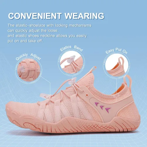 Vista 6 de Zapatos de agua para mujeres y hombres, zapatos de playa, zapatos de natación, zapatos de piscina, zapatos de río, zapatos descalzos de secado