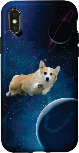 Vista 5 de Funny Kids Space Corgi Mom Pembroke Welsh Corgi Dog Lover Case for iPhone 17