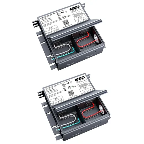 Vista 20 de Controlador LED regulable de 12 V, transformador LED Triac ELV/MLV de 60 W compatible con interruptores Lutron y Leviton, fuente de alimentación