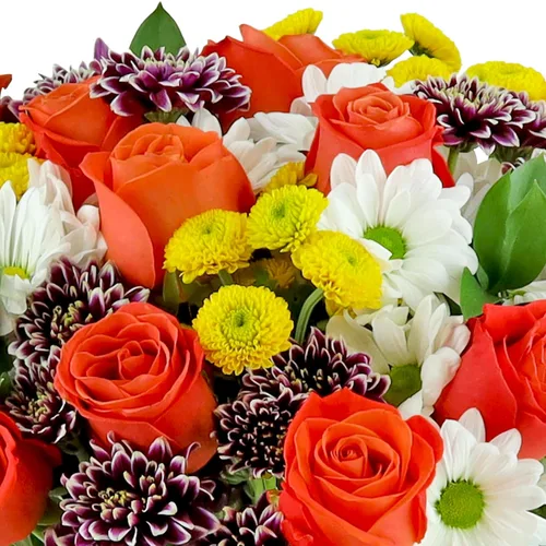 Vista 4 de Ramo de flores "Life is Good" de Benchmark Bouquets, de color naranja
