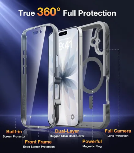 Vista 545 de DIACLARA - Funda transparente compatible con iPhone XR 6.1 pulgadas 2018