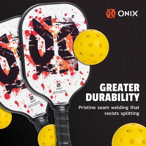 Vista 5 de Onix Pickleball Paddle Set with 2 Composite Paddles and 4 Balls — Durable Construction, Stylish Graphics, 90-Day Limited Warranty
