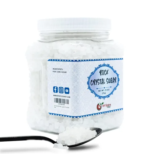 Vista 8 de NY SPICE SHOP Azúcar de roca – Bolsa de 1 libra de cristales de caramelo de roca – Rocas de azúcar – Cristales de azúcar – Caramelo de roca – Azúcar