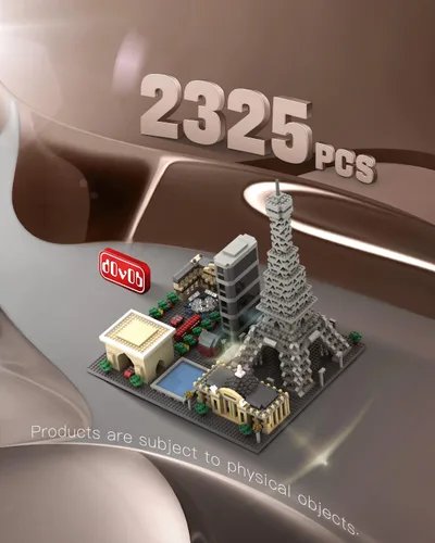 Vista 5 de dOvOb Architecture Paris Skyline Juego de Construcción de Micro Mini Bloques, 2324 Piezas de Ladrillos, Kit de Modelo de Colección de Rompecabezas