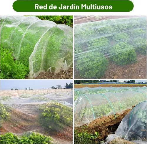 Vista 6 de Red de jardín Jevrench duradera ultra fina para jardín, cubierta de filas para plantas de jardín, hace que las plantas, verduras, frutas y flores