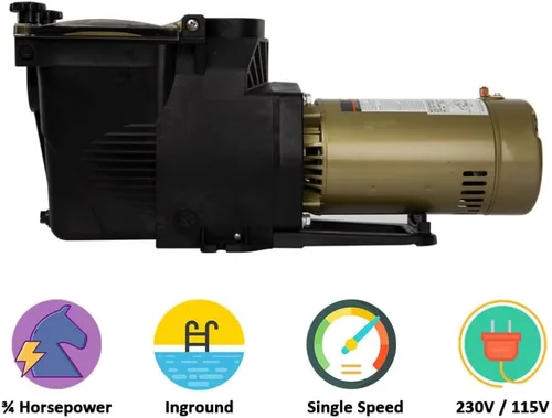 Vista 3 de Bomba de piscina Rx Clear Ultimate Niagara de 3/4 HP para piscinas enterradas
