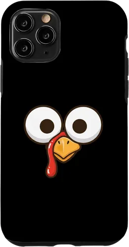 Vista 29 de Funny Cartoon Turkey Face, Big Eyes Thanksgiving Turkey Day Case for iPhone 16