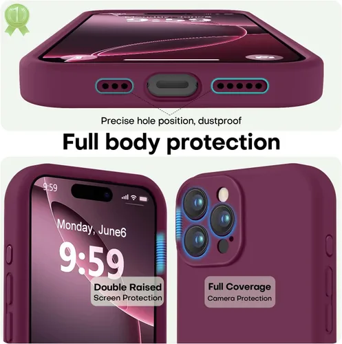 Vista 260 de LOVE 3000 Diseñada para Funda iPhone Air, Silicona Premium [Compatible con Magsafe][Forro de Microfibra Suave Anti-Rayones] Funda Protectora