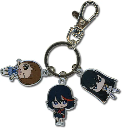 Vista 2 de Great Eastern Entertainment Kill La Kill - Llavero de metal SD Ryuko, Mako y Satsuki