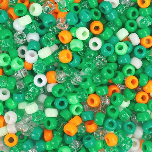 Vista 25 de Cuentas de poni, 4000 unidades, cuentas para pulseras, cuentas para el cabello, cuentas para hacer joyas, cuentas de plástico para manualidades