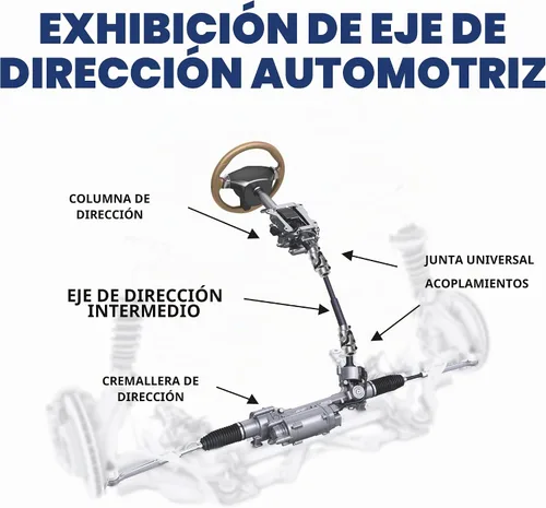 Vista 8 de 3/4 DD X 3/4 DD Junta Universal de Eje de Dirección en U, Acoplador de Eje de Dirección Universal con Recubrimiento en Polvo de Acero Cromado, Junta