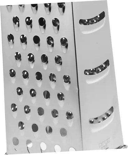 Vista 3 de Rallador de cuatro caras de acero inoxidable y picador de verduras Rebanador multifuncional para papas, tomates, pepinos y zanahorias, gadget