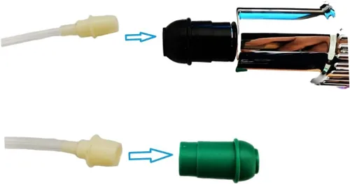 Vista 4 de Bomba de vacío manual de repuesto con tubo de manguera de extensión Bomba de mano para terapia de ventosas