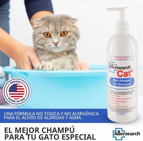 Vista 7 de Allersearch Champú para gatos antialérgenos Cat+