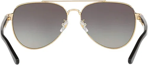 Vista 3 de Tory Burch TY6070 - Gafas de sol 327111-57 - gradiente gris Lt TY6070-327111-57 Metal dorado claro brillante