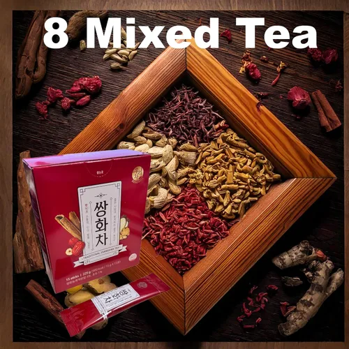 Vista 3 de Té de hierbas saludable tradicional coreano Té Ssanghwa 1 caja (0.53 oz x 15T)