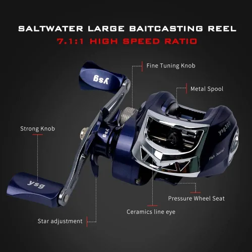 Vista 3 de Telescopic Fishing Rod and Reel Combos, Carbon Fiber Fishing Rod with Stainless Steel Baitcasting Reel Portable Fishing Pole Reel Combo for Travel