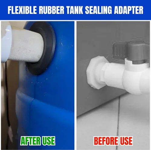 Vista 4 de Adaptador de sellado de tanque de goma flexible de 3/4 pulgadas, ajuste de compresión, paquete de 10 3/4"-10pc