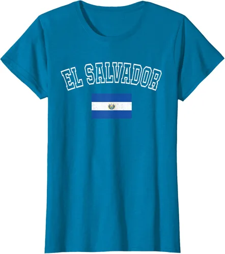 Vista 83 de Camiseta vintage con diseño de la bandera de El Salvador