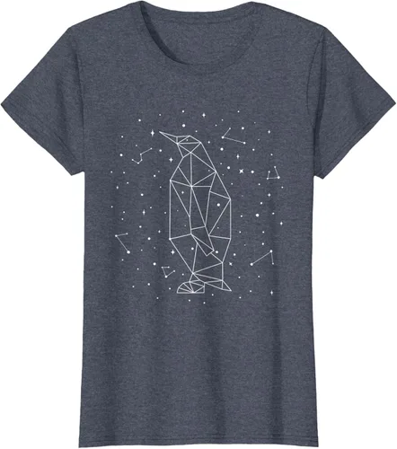 Vista 62 de Sternbild Penguin Constellation Emperor Sea Bird Penguin Camiseta Negro
