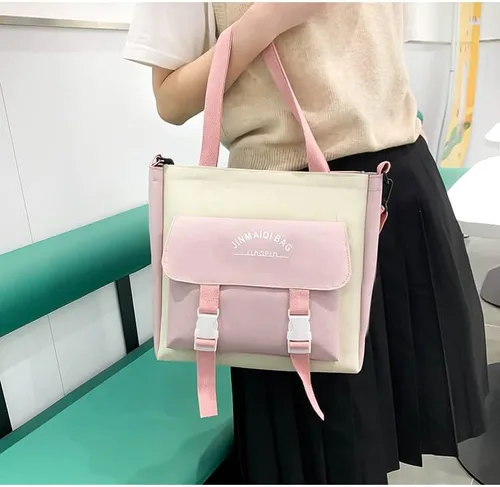 Vista 3 de Mochila Kawaii, juego de mochila Kawaii con botella de agua Kawaii, Rosado