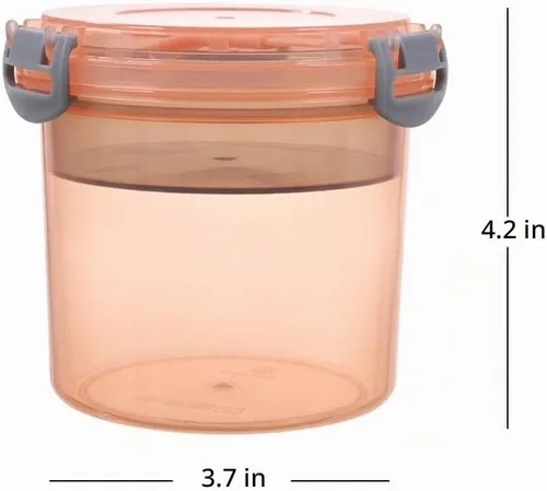 Vista 5 de Recipiente de yogur de cereales Vasos reutilizables