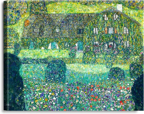 Vista 63 de A&T ARTWORK Avenue to Schloss Kammer por Gustav Klimt. Las reproducciones de arte clásico del mundo, impresiones en lienzo giclée para decoración