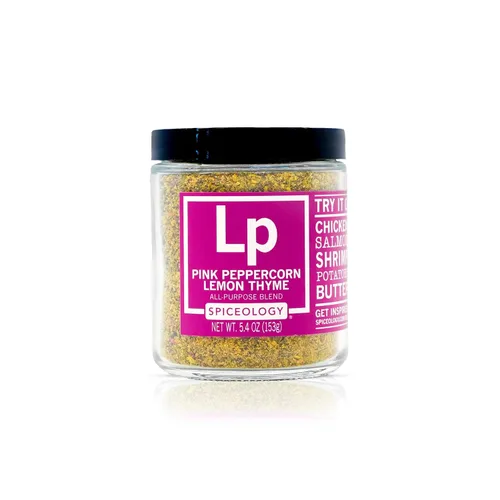 Vista 8 de Spiceology - Mezcla de condimentos multiusos de tomillo de limón y pimienta rosa (sin sal) - Rub de especias de pimienta y limón - Uso en: pollo