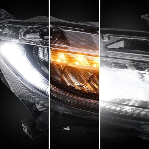 Vista 8 de Ensemble de faros led delanteros Vland compatible con Honda Civic Sedan, Coupe, Hatchback, Tipo R de 10ª generación 2016, 2017, 2018, 2019, 2020
