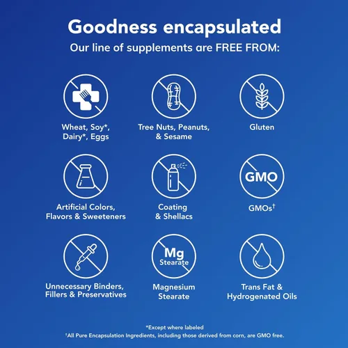 Vista 4 de Pure Encapsulations Complejo de biotina para cabello y piel Complejo de biotina para un cabello saludable y apoyo a la piel 60 cápsulas