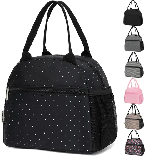 Vista 12 de GYEUKHAM - Bolsa de almuerzo para mujeres, fiambrera para hombres adultos y niños niñas, pequeña y linda, con gran capacidad, bolsa de almuerzo