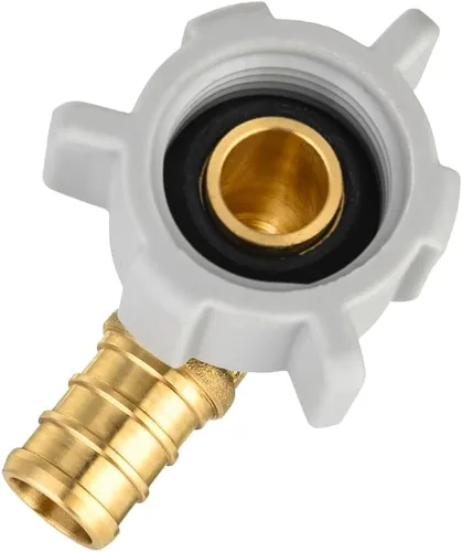 Vista 24 de EFIELD Pex - Juego de 2 accesorios de engarzado de latón para púas de latón con codo giratorio NPT de 1/2 pulgada Pex de 1/2 pulgada x 1/2 pulgadas